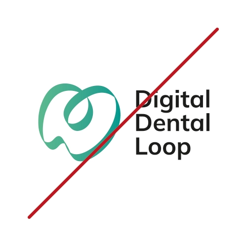 Digital Dental Loop: Ein Logo, das Zukunft und Präzision vereint 2 Digital Dental Loop Logo Variante2