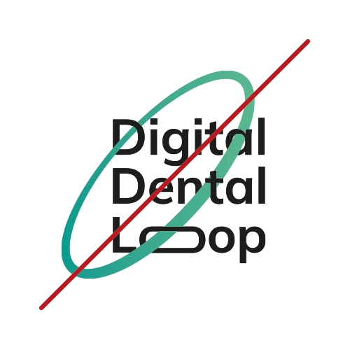 Digital Dental Loop: Ein Logo, das Zukunft und Präzision vereint 4 Digital Dental Loop Logo Variante4