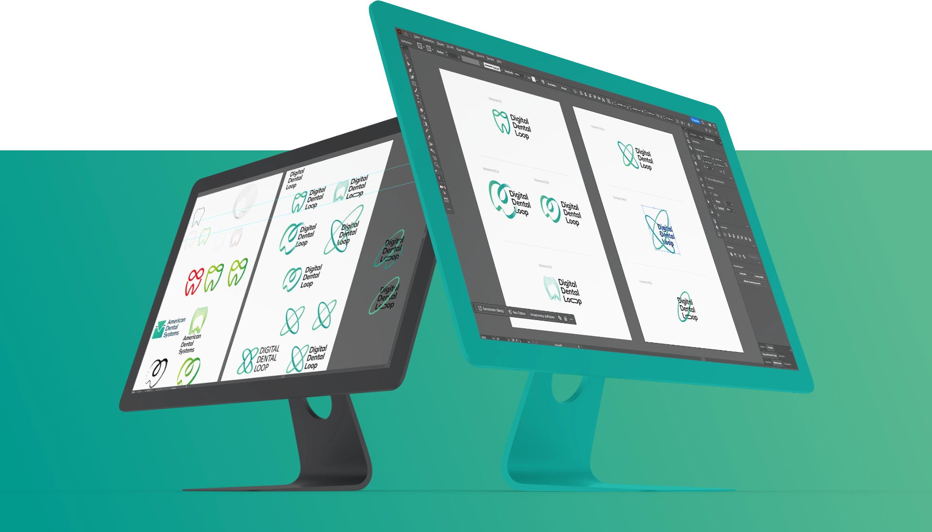 Digital Dental Loop Logodesign Digital Dental Loop Logodesign