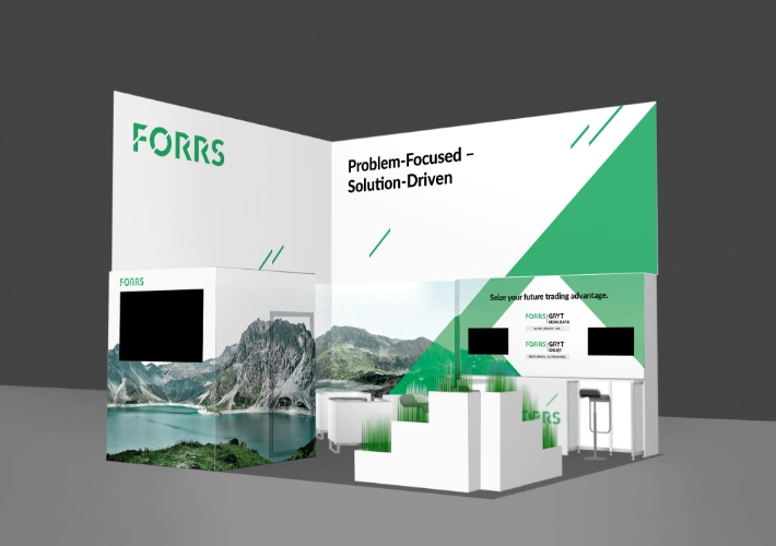 E-World 2024 Messestand Berge