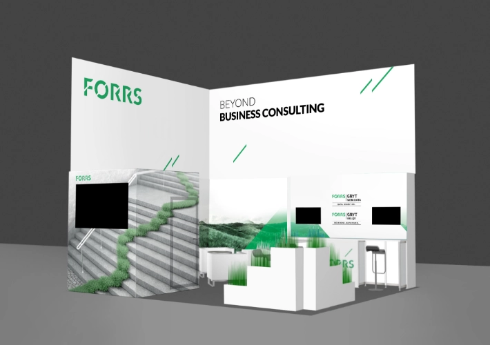 E-World 2024 Messestand Treppe