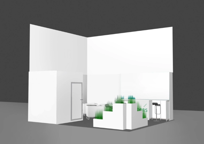 E-World 2024 Messestand leer