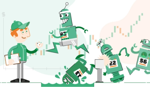 Eine kreative Illustrationsserie, die den algorithmischen Handel zum Leben erweckt. 1 FORRS Pimp Your Algos Hindernislauf