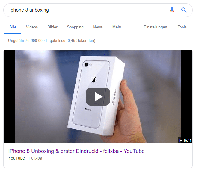 Featured Snippets – Mehr Traffic als Erstplatzierter in den Suchergebnissen 3