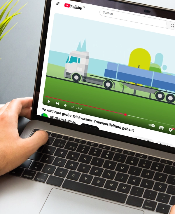 Gelsenwasser Animationsfilm Trinkwasserleitung