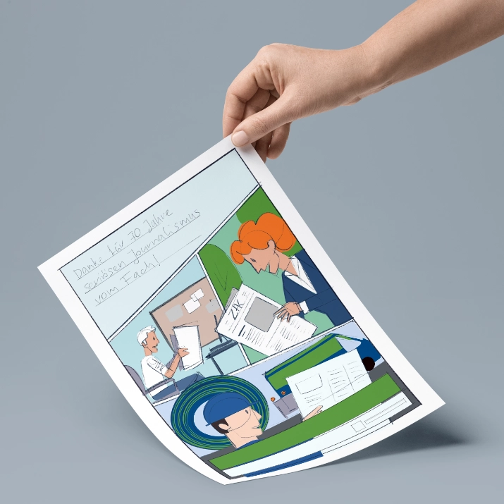 Gelsenwasser Zeitungsanzeige Skizze