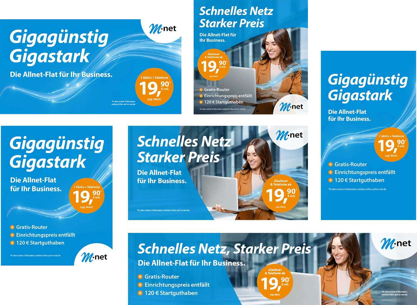 M-net PIP Kampagne Bilder diverse Formate