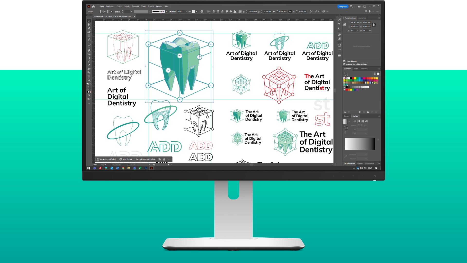 The Art of Digital Dentistry Logo Baustelle The Art of Digital Dentistry Logo Baustelle