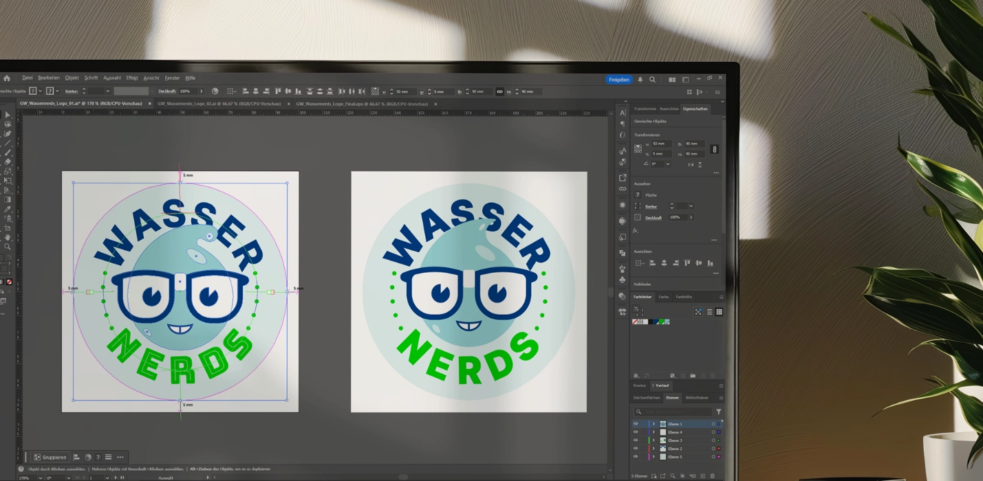 Wasser Nerds Logo Anpassungen