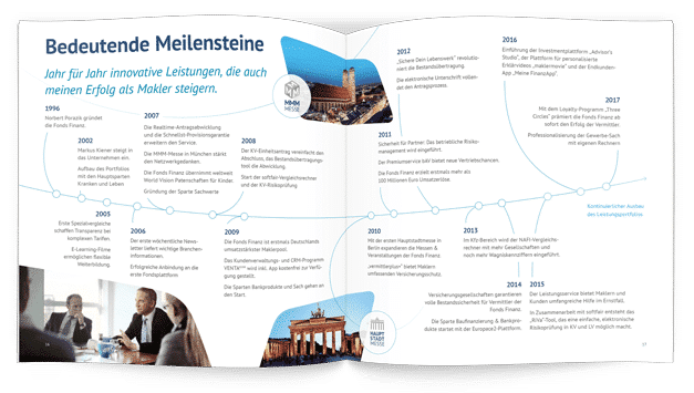 Imagebroschüre mit neuer CI für den größten Maklerpool Deutschlands 134