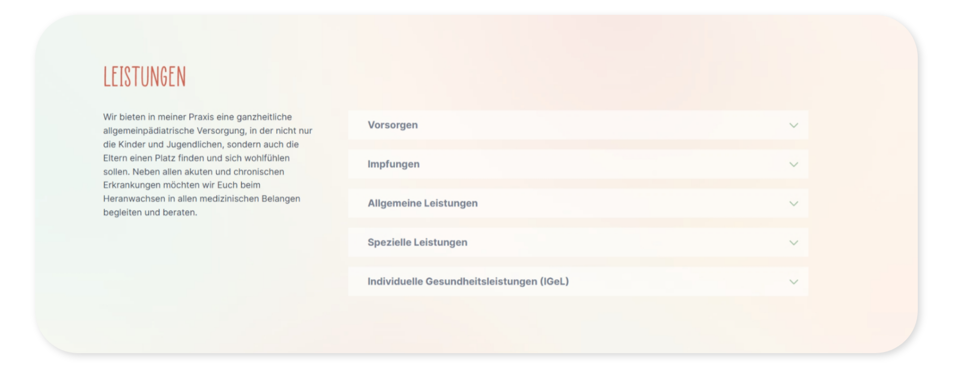 kinderaerztin leistungen