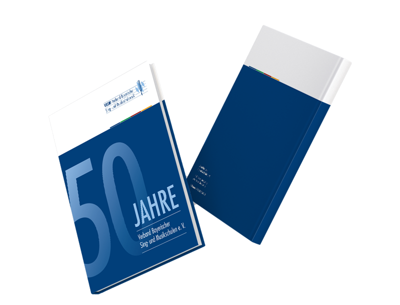 Mockup von der 50 Jahre Festschrift des VBSM