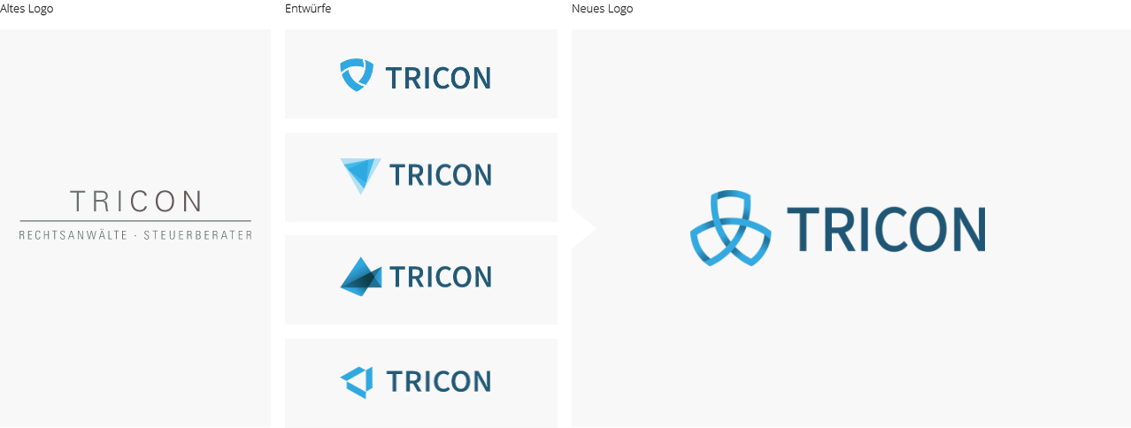 Die Entwicklung des neuen Logos für Tricon
