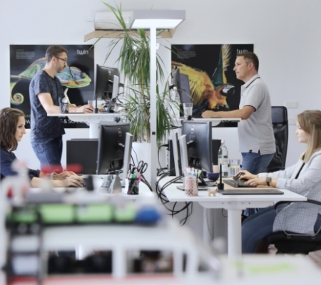 twin werbeagentur moderne Arbeitsplätze