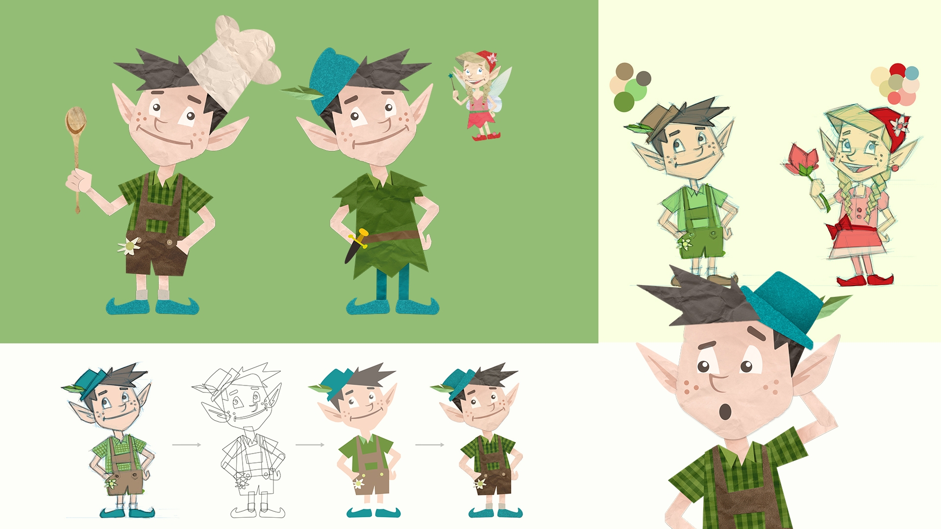 twin Werbeagentur Illustration & Animation Characterdesign Entwicklung Collage