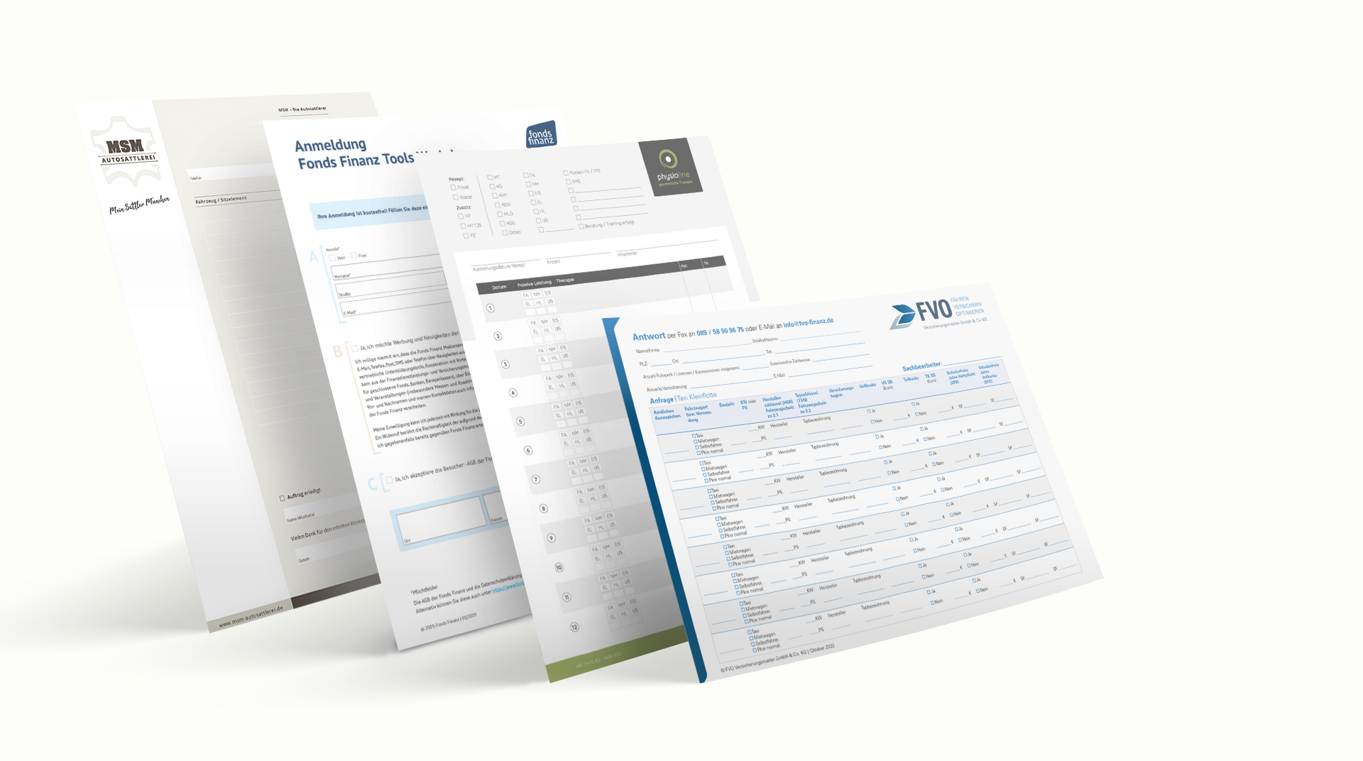 twin werbeagentur - Agenturleistung - Print und Grafikdesign wichtige Dokumente individuelle Formulare