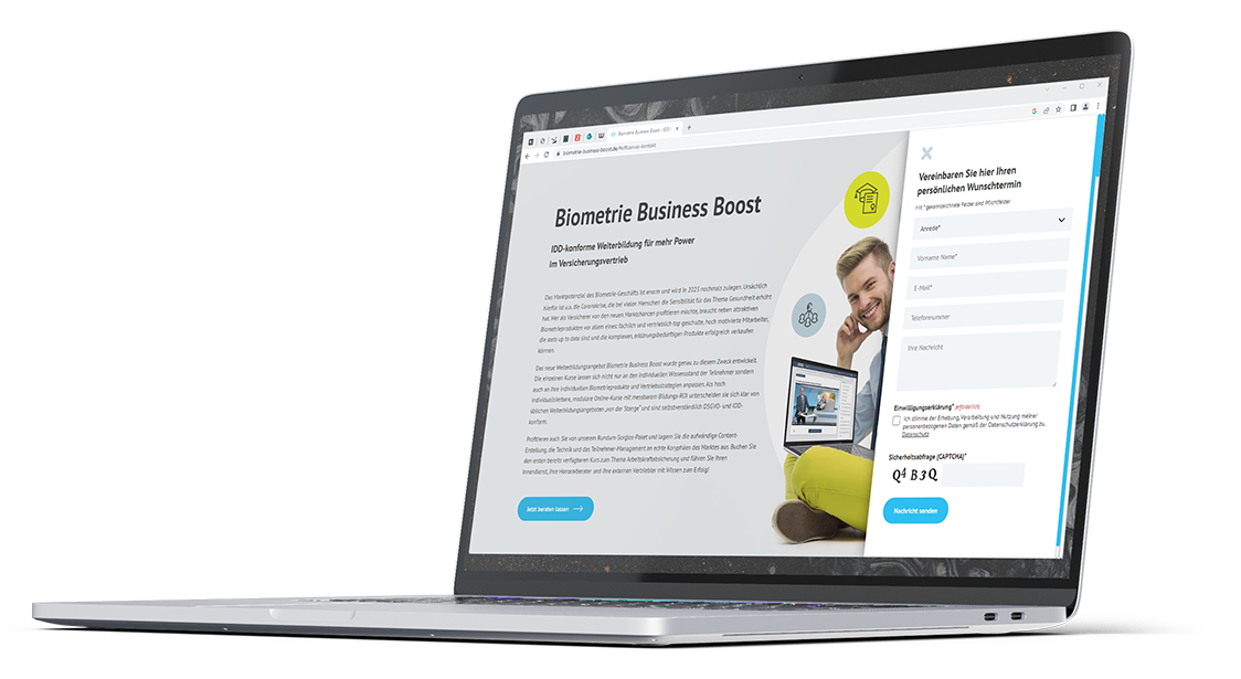 twin Werbeagentur Landingpage Onepager