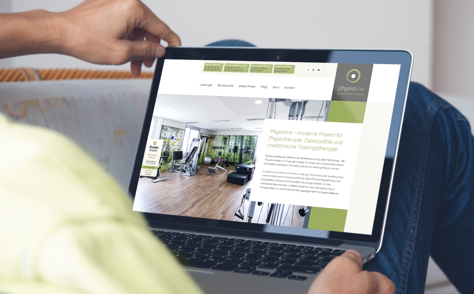 twin werbeagentur - Referenz - Physioline Sport & Prävention GmbH - Webseite twin werbeagentur - Referenz - Physioline Sport & Prävention GmbH - Webseite